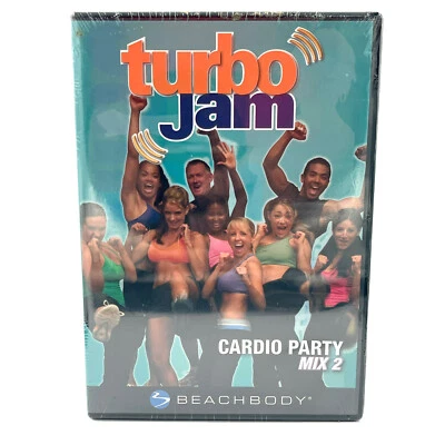Turbo Jam Cardio Party Mix 2 (DVD, 2005, Beach Body) NEW Sealed - Free Shipping Foto 1 de 2