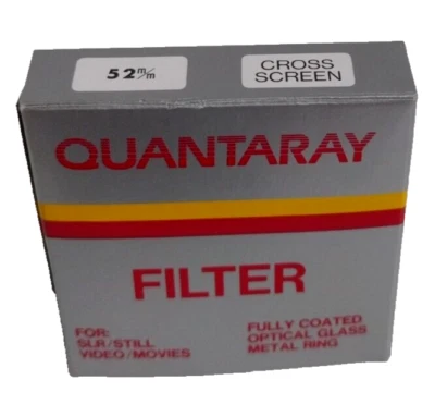 QUANTARAY 52mm DIFF DIFFUSER SCREW in OPTICALGLASS FILTER photo - Image 1 of 2