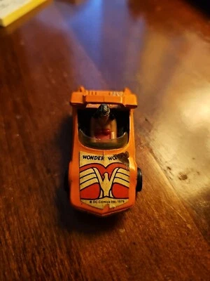 Vintage 1979 Corgi 33 Wonder Woman Diecast Car DC Comics Inc GT Britain Orange - Image 1 of 4