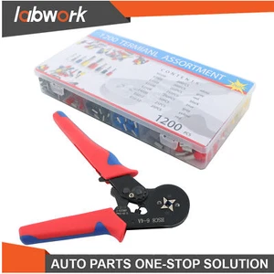 Labwork AWG23-7 Self-adjustable Ratchet Wire Crimping Tool W/ 1200PCS Ferrules - Picture 1 of 16