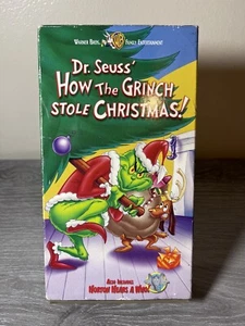 Dr Seuss’ How The Grinch Stole Christmas Warner Bros Entertainment (VHS, 2000) - Picture 1 of 3