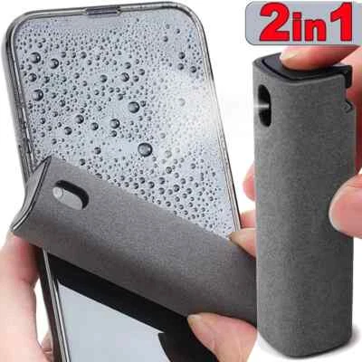2in1 Microfiber Screen Cleaner Spray Bottle Set Mobile Phone Ipad PC Tablet - Image 1 of 4