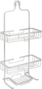 Zenna Home Hanging Shower Caddy with 2 Shelves, Soap Tray, Razor Holders and Hoo - Picture 1 of 1