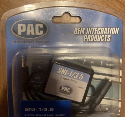 PAC SNI-1/3.5 Ground Loop Isolator & Noise Filter Eliminates Audio Buzzing Noise - Image 1 of 4