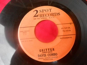DAVIS COMBO-CRITTER-DEEP DOWN-JOE ARNOLD-7"-SOUL FUNK-2 SPOT 101-SCARCE-Listen! - Picture 1 of 2