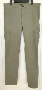 Pantalones cargo para hombre marca J verdes talla 34 (W36" x L32") ajustados elásticos - Imagen 1 de 16