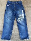 Vintage Johnny Blaze Herren Distressed Jeans mit Etikett 36 Passform 34 Wx33L