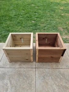 Handmade Wooden Planter Box 31cm x 31cm x 24cm see description - Picture 1 of 7