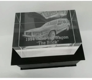 Collectible 3D 1994 Volvo 940 Wagon"The Brick"  Image in Glass for Home Decor - Picture 1 of 2