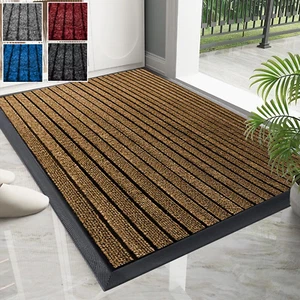 Non Slip Rubber Door Mat Heavy Duty Indoor Outdoor Washable Rug Welcome Door Mat - Picture 1 of 43