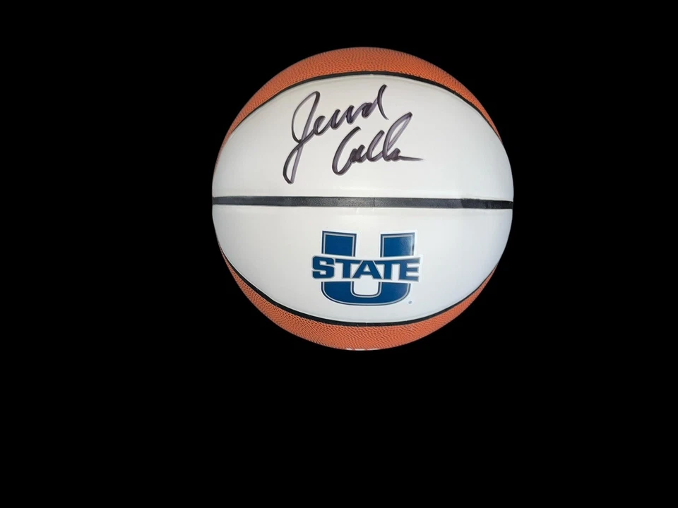 JERROD CALHOUN SIGNED BASKETBALL UTAH STATE AGGIES HEAD COACH BAS - Image 1 of 1