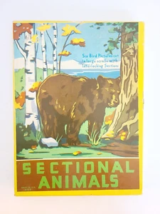 Sectional Animals 6 Puzzle Jigsaw by Milton Bradley 4753, Complete - Picture 1 of 3