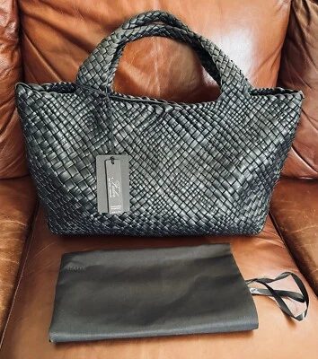 Bolso de Mano Grande FALOR Firenze Tejido a Mano F7349T Hecho en Italia Nuevo Foto 1 de 4