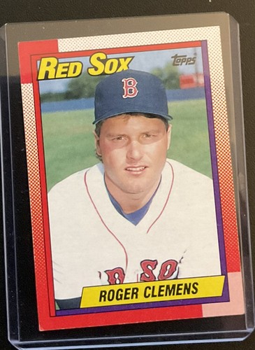 Carte Topps 1990 #245 Roger Clemens Red Sox Signée – Certifiée Beckett BAS