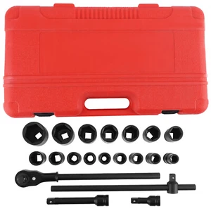 21pcs 3/4" Drive Impact Socket Set 19mm 24mm 30mm,32mm,38mm,50mm Socket Set - Picture 1 of 12