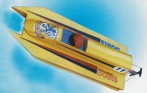 Mosquito Fast Electric Model Boat Ship Plans, Templates & Instructions 21" Long - Picture 1 of 3