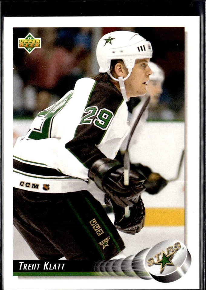 1992-93 Upper Deck #62b Trent Klatt Upper Deck Text and Logo Hologram - Image 1 of 2