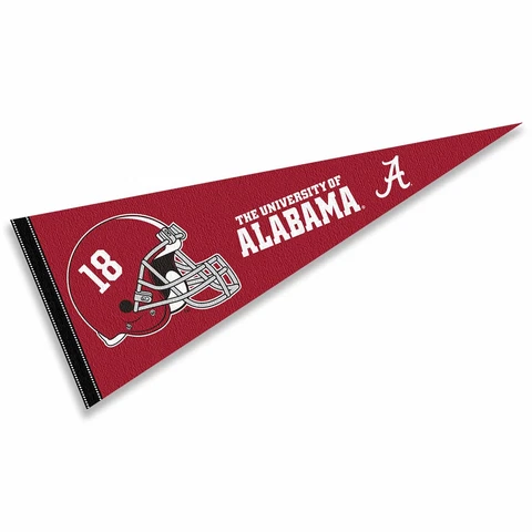 Alabama Crimson Tide 12 in X 30 in Football Helmet Pennant Cover