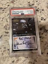 JAMES EARL JONES DARTH VADER STAR WARS SIGNED AUTO CUSTOM CUT CARD 1/1 PSA DNA