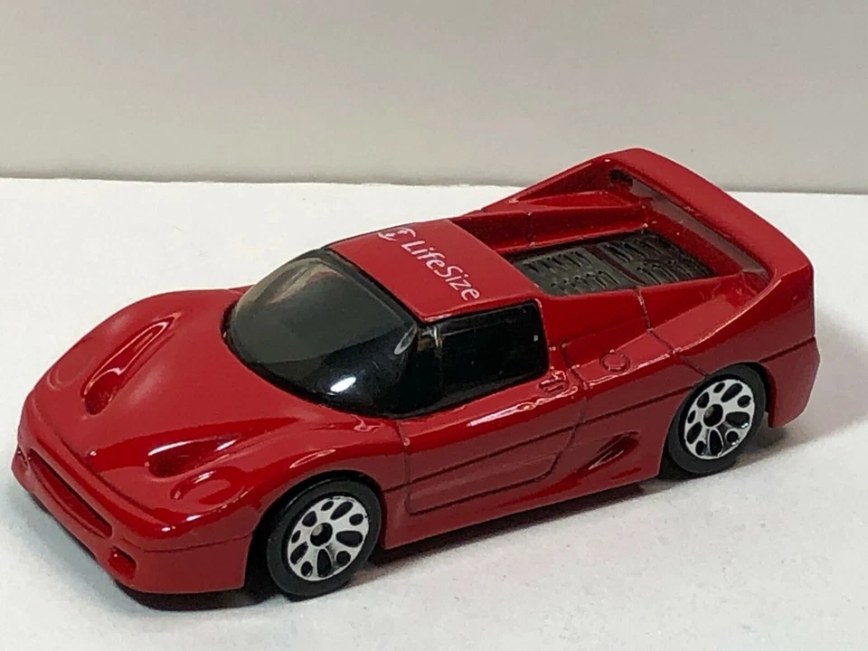 MATCHBOX MB75 FERRARI F50 "LIFESIZE" ASAP PROMOTIONAL METAL BASE & FLOWER WHEELS - Image 1 of 4