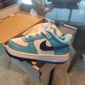 Nike Force 1 LV8 2 TD Split Light Photo Blue New Size: 6C - Picture 1 of 8