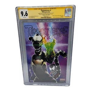Tiggomverse #1 CGC SS 9.6 Signed & Sketch by Marat Crain Venom 7 Homage 160/300 - Picture 1 of 2