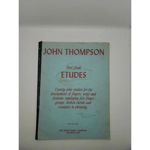 John Thompson First Grade ETUDES 1939 music study book - Picture 1 of 5