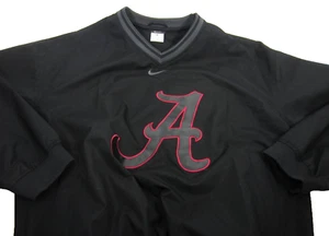 Nike Alabama Crimson Tide Center Swoosh Windbreaker Stadionpullover schwarz neu ohne Etikett - Bild 1 von 5