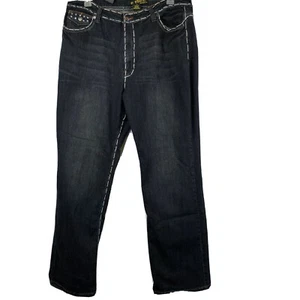 Jeans donna stile G Tton taglia 22 punto decorativo impreziosito invecchiato - Foto 1 di 7