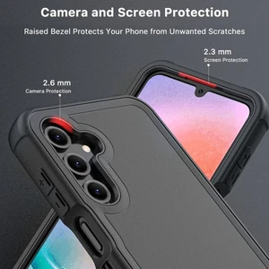 Stoßfeste Hülle für Galaxy S25 Holster Gürtelclip mit 360° Ständer Funktion - Bild 1 von 23