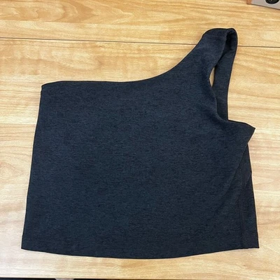 Beyond Yoga sz XS Spacedye The Bold Shoulder Cropped Tank Darkest NightSD4696 - Image 1 of 4