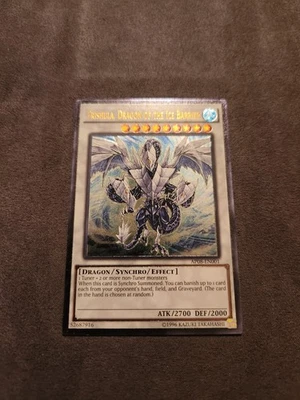 YuGiOh! Trishula, Dragon Of The Ice Barrier AP08-EN001 Ultimate Rare NM - Image 1 of 2