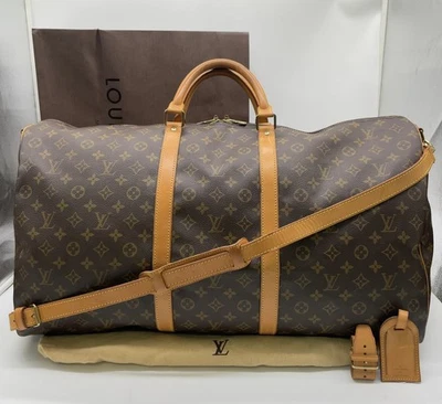 Auténtico bandolera Louis Vuitton con monograma Keepall 60 M41412 con bolsa NS100176 Foto 1 de 4