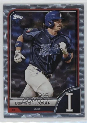 2023 World Baseball Classic Cracked Ice Foil /99 Dominic Fletcher #70 Rookie RC - Image 1 of 2