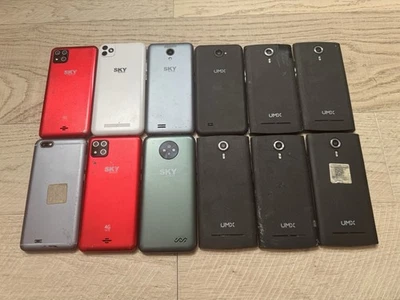UMX & Sky Devices Smartphone Lot/bundle Android For Parts Untested. Most Cracked - Image 1 of 2