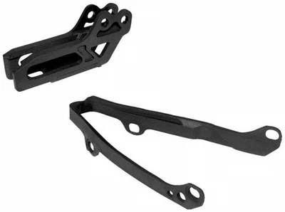 UFO Plastics - YA04807-001 - Chain Guide and Swingarm Slider Kit, Black~ 11-5939 - Image 1 of 3