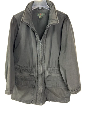 J Crew мужской сарая общего назначения куртка размер маленький темно серый уголь хлопок холст E15 - Изображение 1 из 4