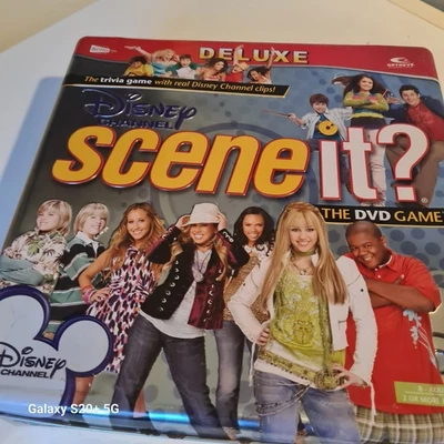 Scene It Disney Channel Deluxe Edition Trivia DVD Board Game Tin Complete  - Image 1 of 4