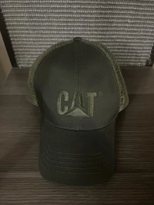 Gorra/sombrero con tirantes de malla verde oliva Caterpillar CAT Equipment - Imagen 1 de 6