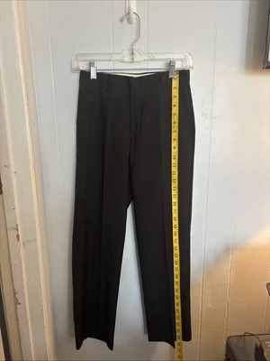 Pantalones de vestir negros de poliéster/rayón talla regular 12 para niños Foto 1 de 4