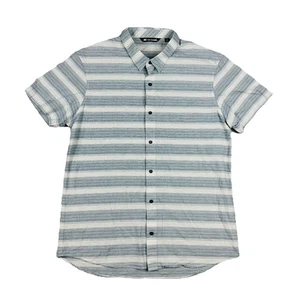 Travis Mathew Increments Men's Short Sleeve Button Up Shirt Size XL Grey Pattern - Picture 1 of 10