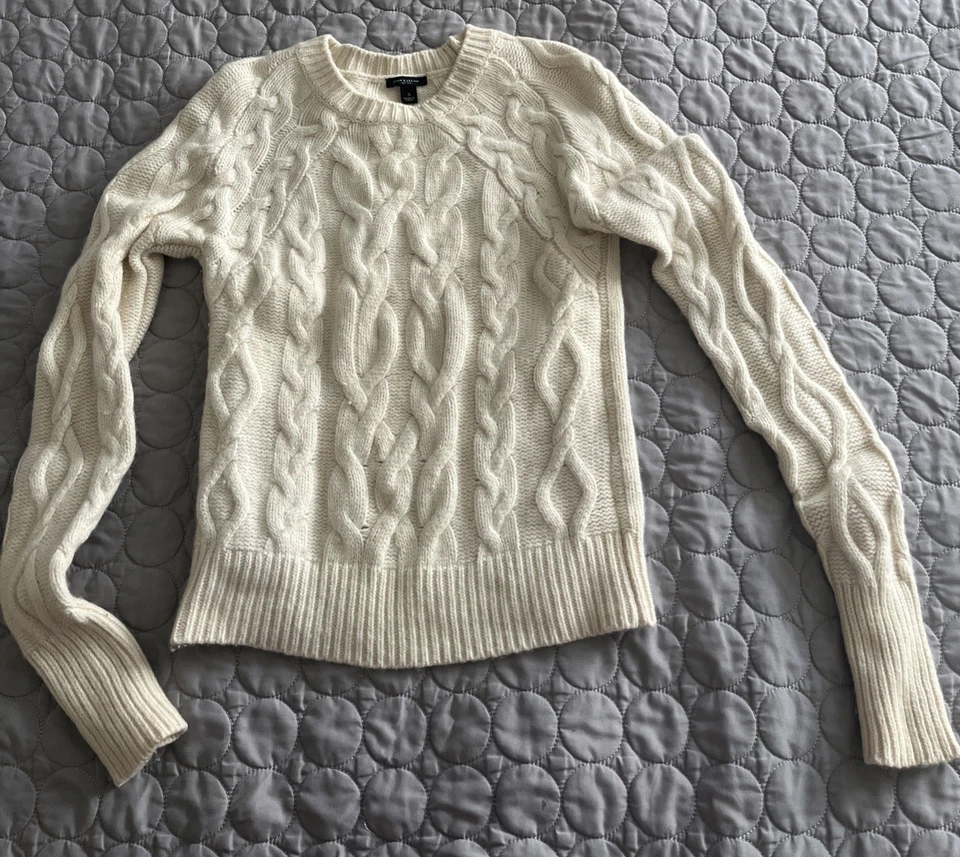 Женский пуловер Ann Taylor Loft цвет слоновой кости размер S - Изображение 1 из 4