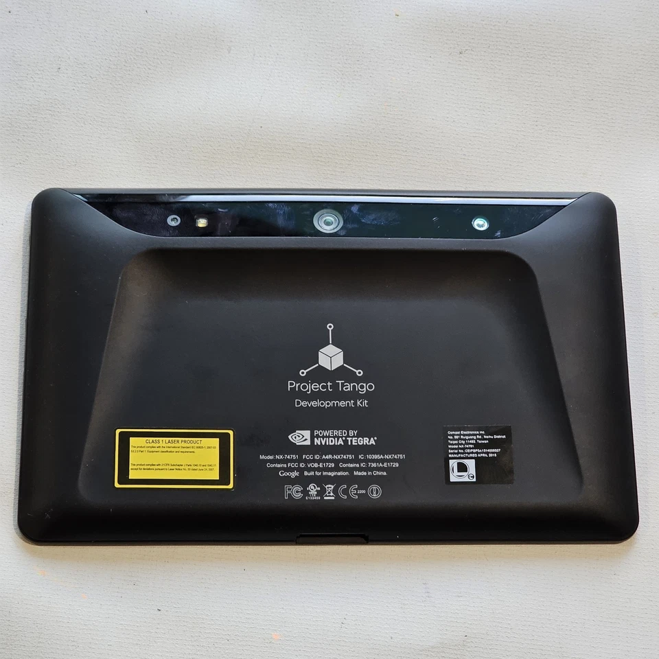 Kit de desarrollo Google Nvidia Project Tango tableta solo NX-74751 SIN PROBAR COMO ESTÁ Foto 1 de 4