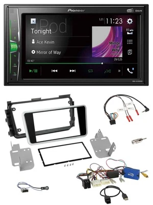 Pioneer 2DIN Lenkrad DAB USB Bluetooth Autoradio für Nissan Micra 17-20 Rückfahr - Bild 1 von 4