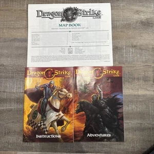 TSR Dragon Strike 1993 Map book Adventures Instructions replacement books lot - Picture 1 of 7