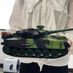 32CM Blue German Tiger 1 RC Tank 2.4G Sound Radio Control 1:30 Scale Battle Toy - Picture 1 of 19