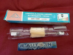 LAMPADA ALOGENA ATTACCO LINEARE R7S - 118MM 230W-100W - Imagen 1 de 2