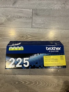 Genuine OEM Brother TN225Y Yellow High-Yield Toner Cartridge HL MFC DCP - Picture 1 of 2