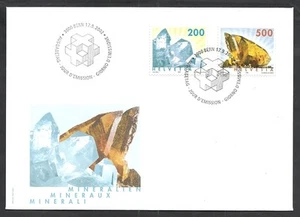 2002 FDC SVIZZERA - HELVETIA - MINERALI - SV4 - Imagen 1 de 1