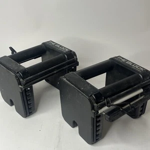 Powerblock The Block (2) 15 Lbs Adjustable Dumbbells Weights Heavily Used - Picture 1 of 6